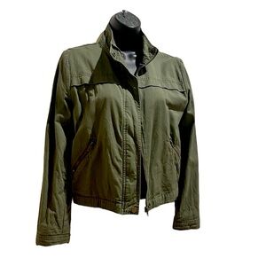 🟣 Khaki crop/bomber  jacket